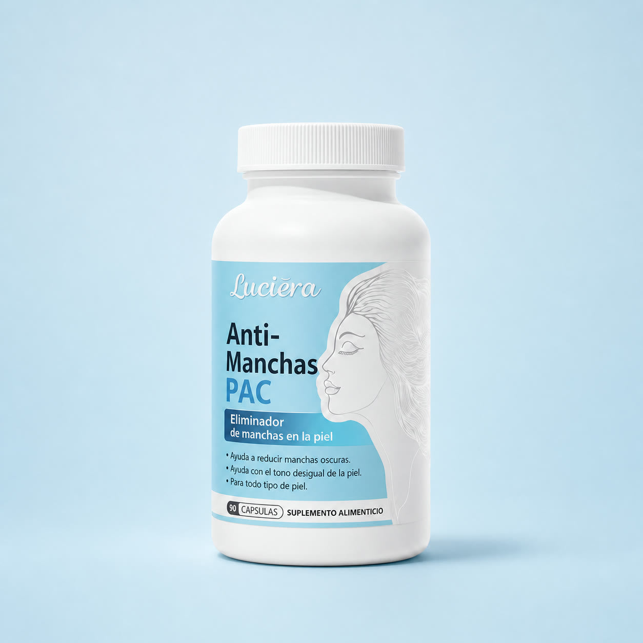 Luciéra Anti-Manchas PAC | Eliminador de Manchas en la Piel | 90 Cápsulas — imagen 4