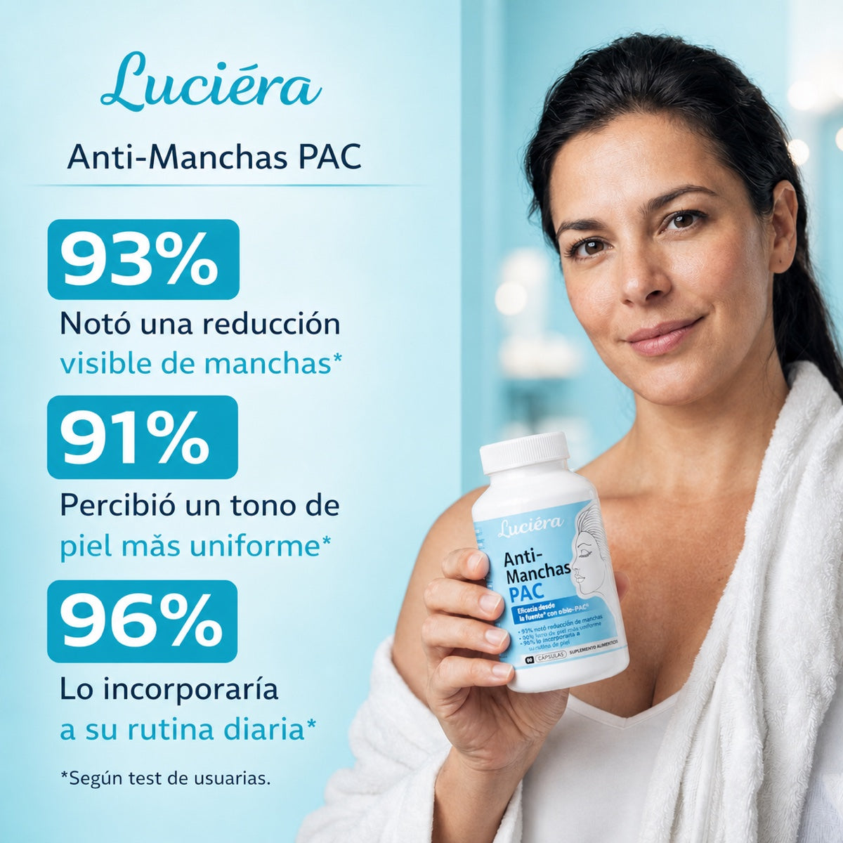 Luciéra Anti-Manchas PAC | Eliminador de Manchas en la Piel | 90 Cápsulas — imagen 9