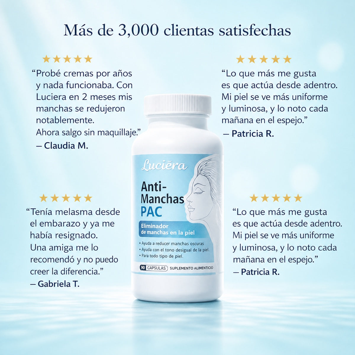 Luciéra Anti-Manchas PAC | Eliminador de Manchas en la Piel | 90 Cápsulas — imagen 10